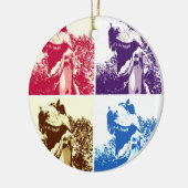 Dinosaur T-Rex Keramisch Ornament (Links)