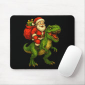 Dinosaur T Rex Kerstman Kerstmis Dinosaur Xmas Jon Muismat (Met muis)