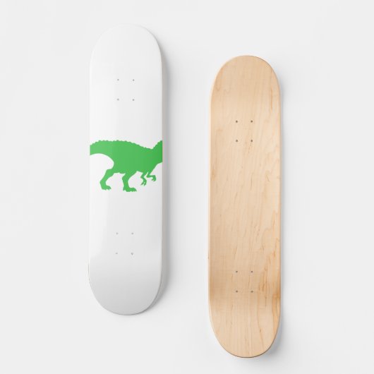 Dinosaur T-Rex - Kies achtergrondkleur Persoonlijk Skateboard (Voorkant)
