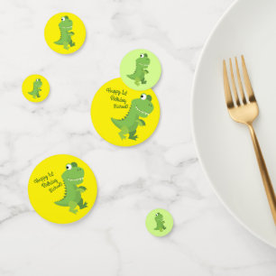 Dinosaur T-rex Kinder 1ste verjaardag van de Dino- Confetti