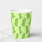 Dinosaur T-rex Kinder 1ste verjaardag van de Dino- Papieren Bekers (Rechts)