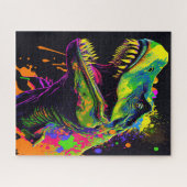 Dinosaur T Rex kinder Legpuzzel (Horizontaal)