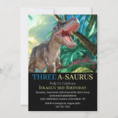 Dinosaur T Rex Kinderen Jurassic World  Kaart (Voorkant)
