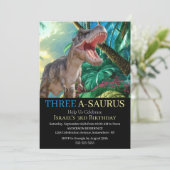 Dinosaur T Rex Kinderen Jurassic World  Kaart (Staand voorkant)