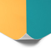 Dinosaur T-rex kleurrijke cartoon Poster (Hoek)