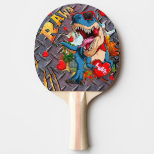 Dinosaur T Rex Love Tafeltennisbatje