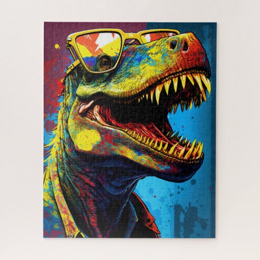 Dinosaur T Rex Modern World Kinder Legpuzzel (Verticaal)