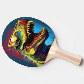 Dinosaur T Rex Modern World Kinder Tafeltennisbatje (Zijkant)