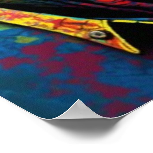 Dinosaur T Rex Oerwoud Modern Kinder Poster (Hoek)