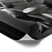 Dinosaur T-Rex op Toilet Badkamer Wall Art Poster (Hoek)