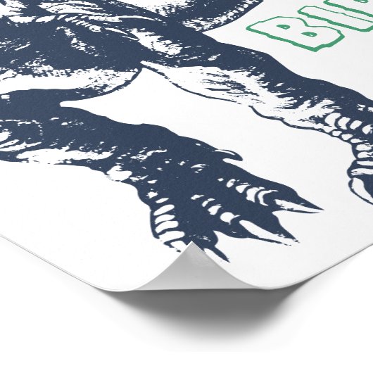 Dinosaur T-Rex Party Pet Birthday Welkomstteken Poster (Hoek)