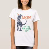 Dinosaur T-Rex Party Pet Mam van de Birthday Boy T-shirt (Voorkant)