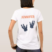 Dinosaur T-Rex Party Pet Mam van de Birthday Boy T-shirt (Achterkant)