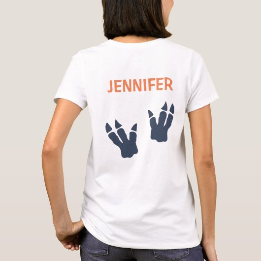 Dinosaur T-Rex Party Pet Mam van de Birthday Boy T-shirt (Achterkant)