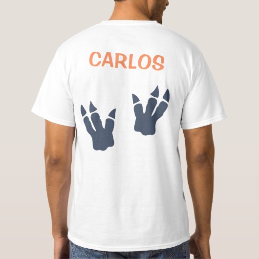 Dinosaur T-Rex Party Pet Pap van de Biedendag Boy T-shirt (Achterkant)