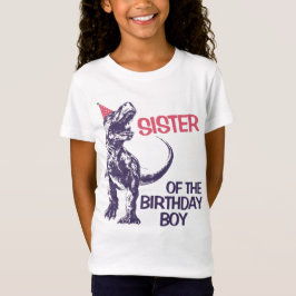 Dinosaur T-Rex Party Pet zuster van Birthday Boy T-shirt