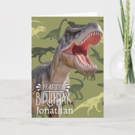 Dinosaur T Rex Pattern Jurassic World Kaart
