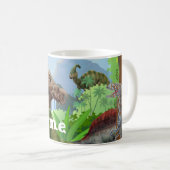 Dinosaur T Rex Personalized Coffee Mok, Cup Koffiemok (Voorkant rechts)
