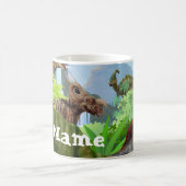Dinosaur T Rex Personalized Coffee Mok, Cup Koffiemok (Center)