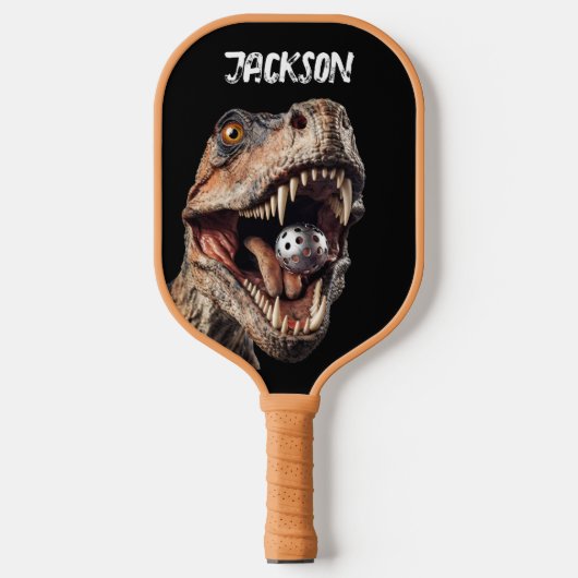 Dinosaur T-Rex Pickleball Paddle (Voorkant)