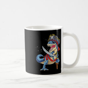 Dinosaur T Rex Pirate Jolly Roger Halloween Gifts Koffiemok