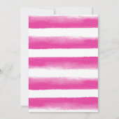 Dinosaur T-Rex Pool Party Girl Pink Birthday Kaart (Achterkant)