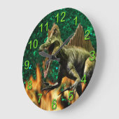 Dinosaur T-rex prehistorische dierenbrandnummers Grote Klok (Hoek)