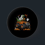 Dinosaur T-rex Riding Monster Truck Halloween Men  Ronde Button 5,7 Cm<br><div class="desc">Dinosaur T-rex Riding Monster Truck Halloween Men Boy Kid</div>