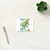 Dinosaur T-Rex Roaring in 100 dagen van de vierde Post-it® Notes (Kantoor)