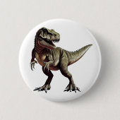 Dinosaur T Rex Ronde Button 5,7 Cm (Voorkant)