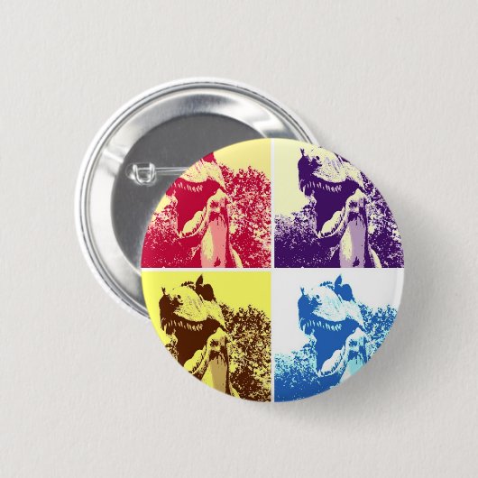 Dinosaur T-Rex Ronde Button 5,7 Cm (Voorkant /achterkant)