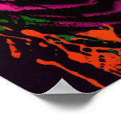 Dinosaur T Rex roze Poster (Hoek)