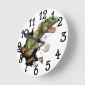 Dinosaur T-Rex slaapkamer wandklok (Hoek)