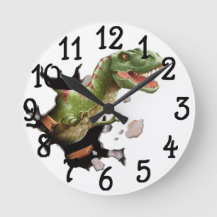 Dinosaur T-Rex slaapkamer wandklok