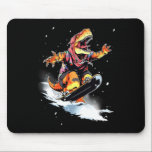 Dinosaur T-rex Snowboard Snowboard Snowboarder Win Muismat<br><div class="desc">Dinosaur T-rex Snowboard Snowboard Snowboarder Winter</div>
