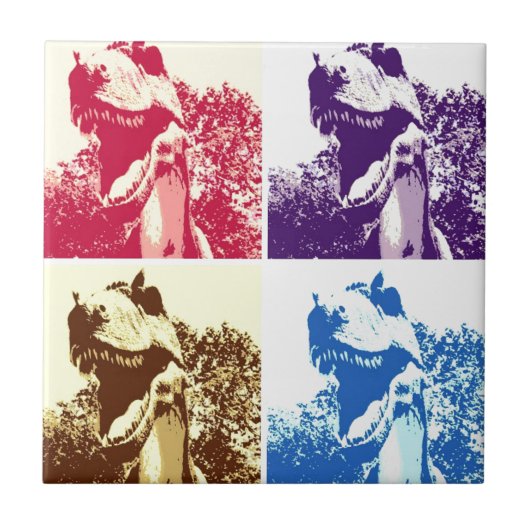Dinosaur T-Rex Tegeltje (Voorkant)