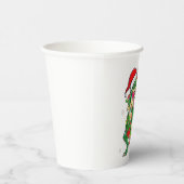 Dinosaur T Rex Tree Kerstkrater Xmas Pet Din Papieren Bekers (Rechts)