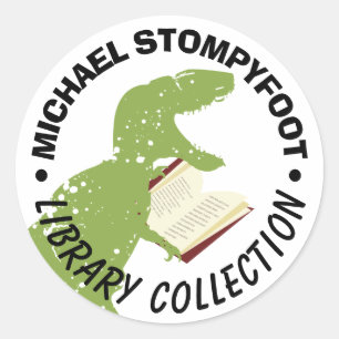 Dinosaur t-rex tyrannosaurus leesboek sticker