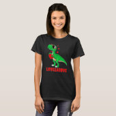 Dinosaur T Rex Valentines Day Boys Valentine Kids T-shirt (Voorkant volledig)