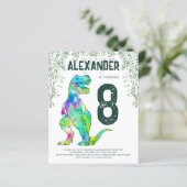 Dinosaur T-Rex Verjaardagsfeest Budget (Staand voorkant)