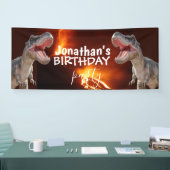 Dinosaur T Rexs Boy White Banner (Beurs)