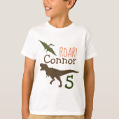 Dinosaur T-shirt, Birthday T-shirt (Voorkant)