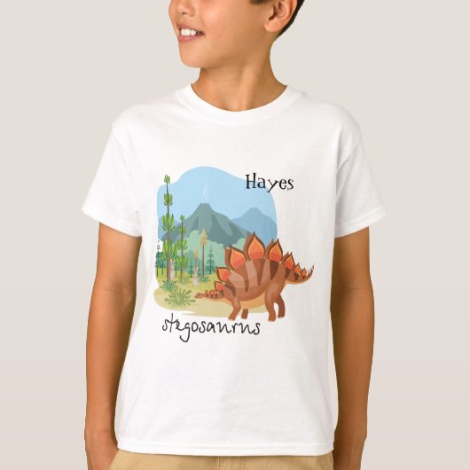 Dinosaur-T-shirt en scene voor Boy T-shirt (Voorkant)