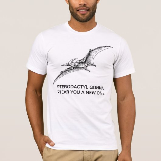 Dinosaur t-shirt grappig (Voorkant)