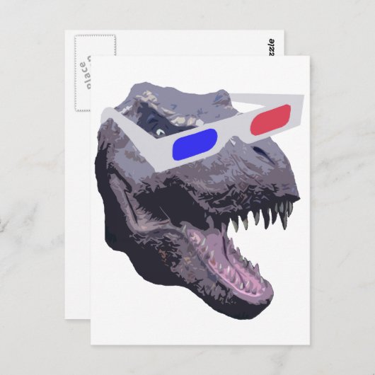 Dinosaur t-shirts briefkaart (Voorkant / Achterkant)