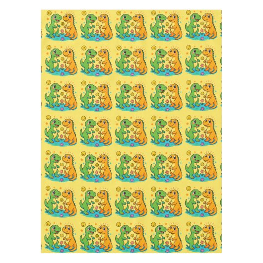 Dinosaur Tablecloth Tafelkleed (Voorkant)