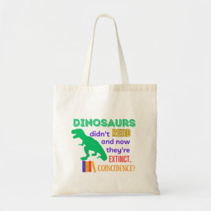 Dinosaur Tas Library Bag