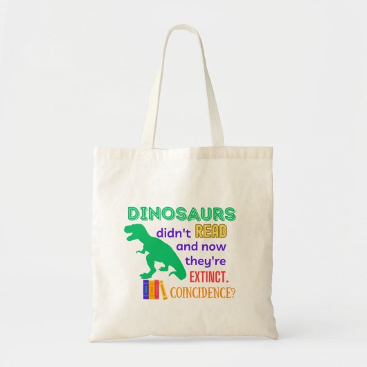 Dinosaur Tas Library Bag (Voorkant)