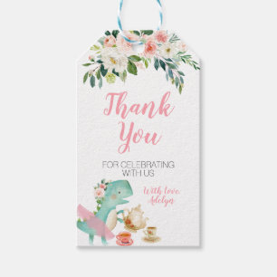 Dinosaur Tea Party Birthday Baby shower Cadeaulabel