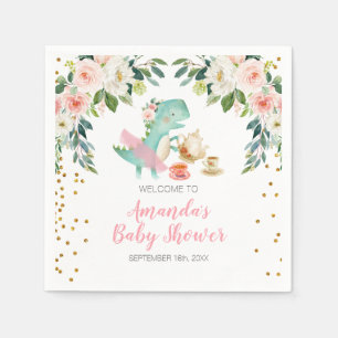 Dinosaur Tea Party Birthday Baby shower Floral Servet